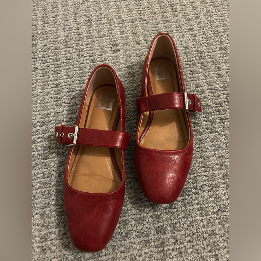 Red Dolce Vita mary Jane flats